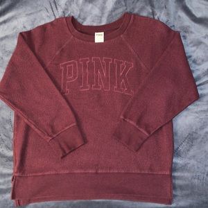 PINK by VS plum pullover sweatshirt, Size S